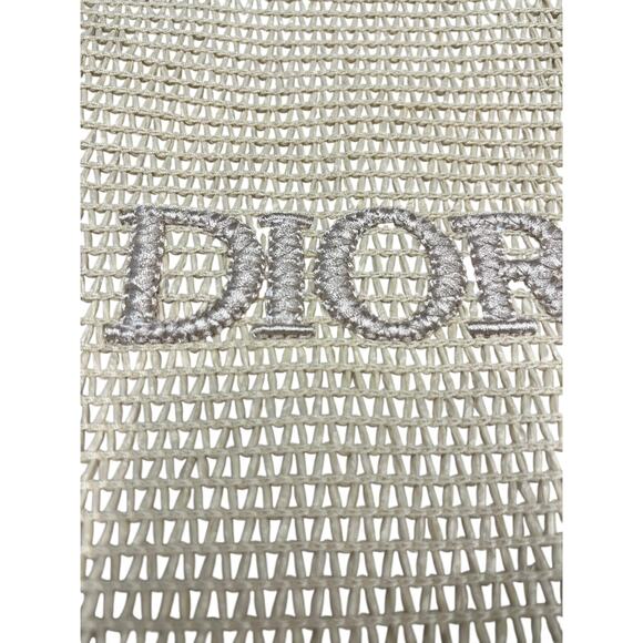 New in Bag 25 Dior Pouch Bag Summer Rattan Beige - Picture 2 of 5